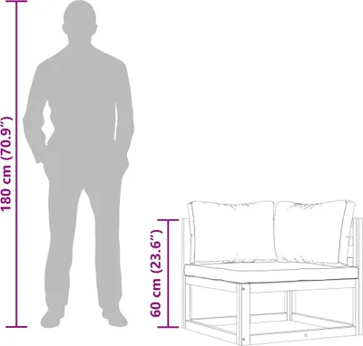 Produktbild von vidaXL Modulare Ecksofas 2 Stk. mit Auflagen Cremeweiß