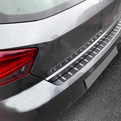 Produktbild von Ladekantenschutz Stoßstange für Seat Ibiza 2017-2021 Edelstahl Kohlefaserfolien