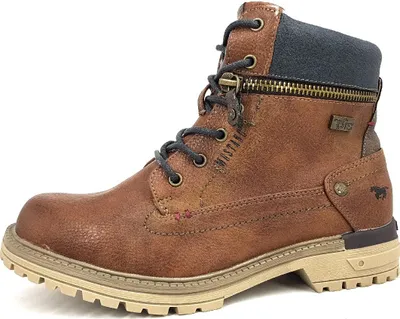 Produktbild von Mustang  Kinderschuhe Jungen Schnürstiefel Braun Freizeit, Schuhgröße:35 EU