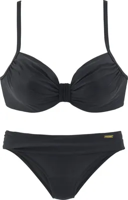 Produktbild von LASCANA Bügel-Bikini schwarz Größe 44 Cup F