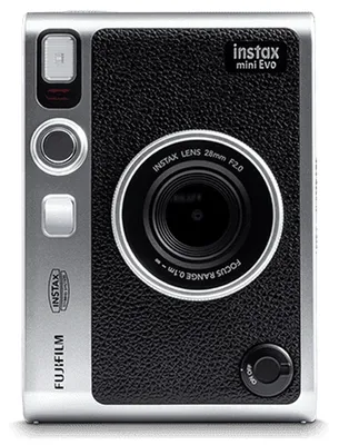 Zdjęcie produktu dla Fujifilm Instax mini Evo - Black (Type C), 1/5", 2560 x 1920 px, 62 x 46 mm, CMOS, Czarny, 28 mm
