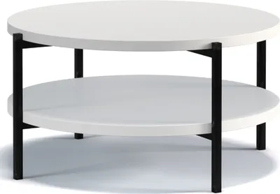 Obrázok produktu pre Konsimo konferenčné stolíky Obývačkový stôl ''GERIS'' biely, drevo, klasický štýl, 84,2x43x84,2 cm