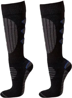 Produktbild von 2 Paar Sportstrümpfe / Skisocken / Sportsocken Grau/Blau Gr. 43-46