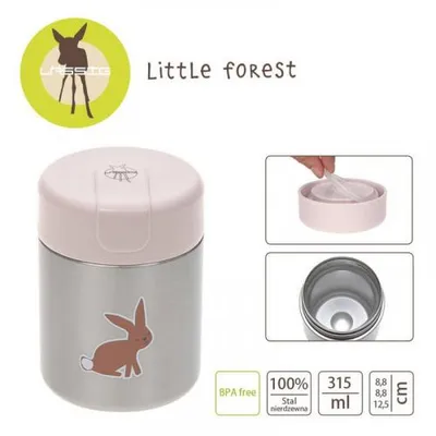 Produktbild von LÄSSIG Little Forest Rabbit Thermo Warmhaltebox für Baby Kinder - auslaufsicherer Edelstahl 315 ml - ideal für Brei und Snacks