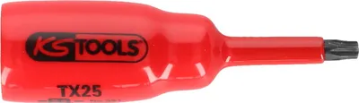 Produktbild von KS TOOLS 3/8' Bit-Stecknuss mit Schutzisolierung für Torx-Schrauben, T10, kurz ( 117.2454 )