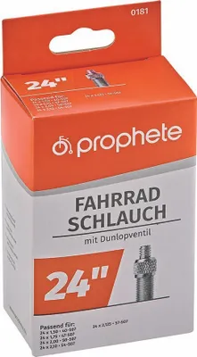 Produktbild von Prophete 181 Fahrradschlauch 24 x 1,75 - 24 x 2,125, Dunlopventil