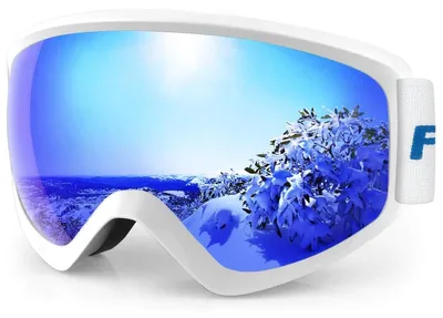 Image de Lunettes de ski pour enfants avec protection UV et anti-buée