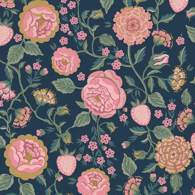 Produktbild von Cath Kidston Vliestapete Erdbeergarten 1000x52cm