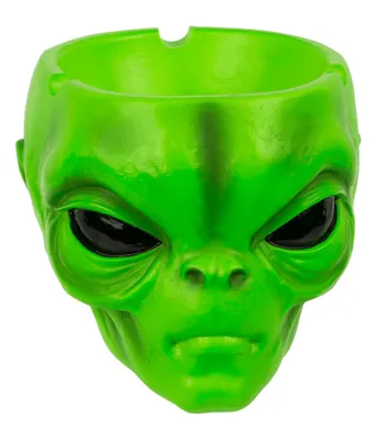 Image de Cendrier, tête d'alien, env. 10 x 7 cm