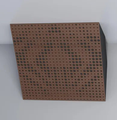 Immagine prodotto di Confezione da 2 – Trappola acustica angolare per bassi | 50x50 cm | Assorbimento delle basse frequenze per studi e teatri | Diffusione | [UNIVERSE-H-100 mm | Noce]