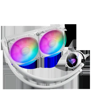 Produktbild von ASUS ROG STRIX LC II 240 ARGB White Edition – Effiziente CPU-Wasserkühlung