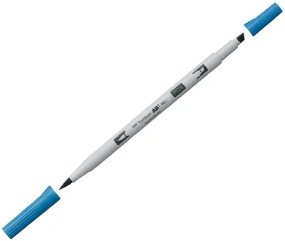 Produktbild von Dual-Fasermaler ABT Pro Keilspitze/Pinselspitze Alkoholbasis true blue Packung mit 3 Stück