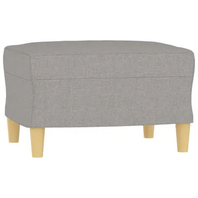Produktbild von vidaXL Fußhocker Hellgrau 60x50x41 cm Stoff