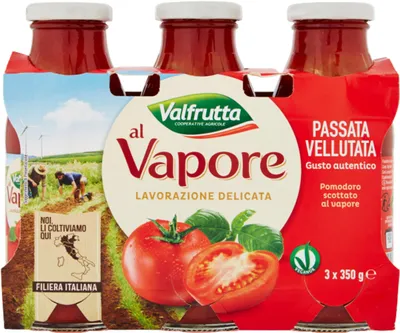 Image de Purée de tomates Valfrutta, 3 pots de 350 g