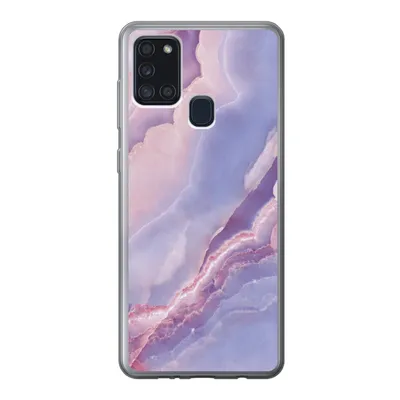 Produktbild von MuchoWow® Handyhülle Schutzhülle Hülle für Samsung Galaxy A21s Kalkstein - Naturstein - Mineralien Silikon Softcase Handy Hülle - Hartschale