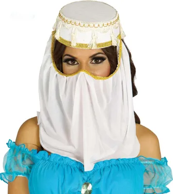 Obrázok produktu pre Klobúk so závojom pre arabskú princeznú pre dámy
