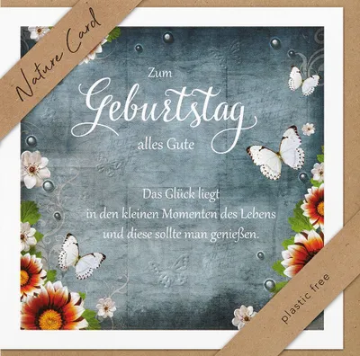 Produktbild von bsb 692010-2 Geburtstagskarte - Natur Card, inkl. Umschlag
