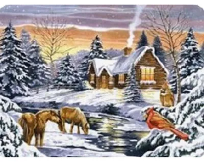 Produktbild von NORIMPEX Diamond kleines Ofenhaus am Bach 30x40cm