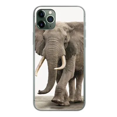 Produktbild von MuchoWow® Handyhülle Schutzhülle Hülle für iPhone 11 Pro Max Elefant - Kinder - Tiere - Mädchen Silikon Softcase Handy Hülle - Schutz