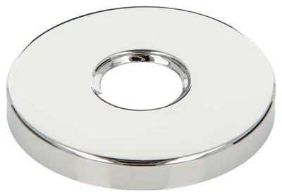 Produktbild von tecuro Gewinderosette (3/4) Ø 27 mm x Ø 80 mm x Höhe 10 mm, Messing verchromt