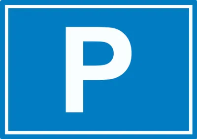 Produktbild von P Parkplatz Aufkleber waagerecht A2 (420x594mm)