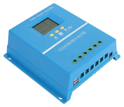 Zdjęcie produktu dla Regulator ładowania słonecznego MPPT do samochodów, 12 V, 24 V, 36 V, 48 V – inteligentny regulator do paneli słonecznych i akumulatorów z wyświetlaczem LCD do systemów fotowoltaicznych, 60 A