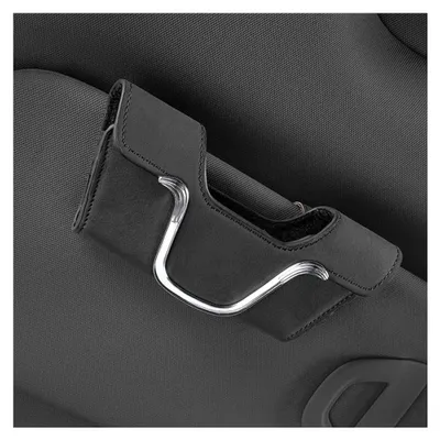 Produktbild von Multifunktionales Brillenetui für die Sonnenblende im Auto, Leder Sonnenbrillenhalter mit Clip (Schwarz)