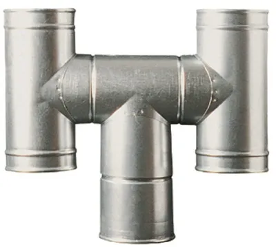 Productafbeelding van O.V.S. 9774514: Rookgasafvoer, staalplaat, verzinkt, met coating, diameter 14 cm