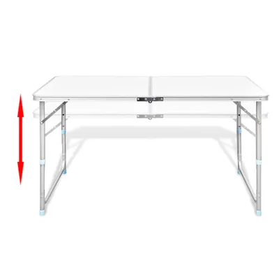Produktbild von " " Campingtisch mit 4 Hockern Klappbar Höhenverstellbar 120x60 cm NeuMöbel 7224504