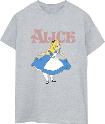 Produktbild von Disney - "Alice In Wonderland Take A Bow" T-Shirt für Damen BI8667 (L) (Grau)