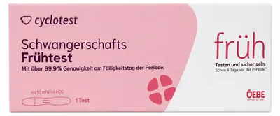 Produktbild von CYCLOTEST Schwangerschafts-Frühtest 10 mlU/ml Urin