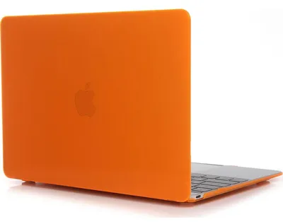 Produktbild von Mobigear Glänzende Schutzhülle für MacBook 12 Zoll (2015-2017), Hartschale, MacBook Case - Orange - Modell A1534