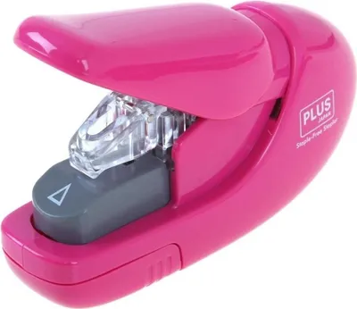 Produktbild von PLUS Vision Klammerloses Heftgerät pink - Tacker (Büro)
