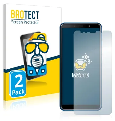 Produktbild von 2x BROTECT Schutzfolie für Samsung Galaxy A7 2018 Displayschutz Displayschutzfolie Folie Matt Entspiegelungsfolie