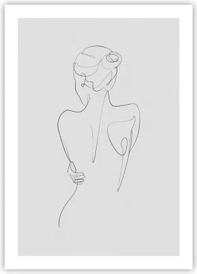 Produktbild von Poster - Poster ohne Rahmen - Körper Frau Zeichnung - 50x70 cm - Wand Bild - Wanddeko - Wandbilder - Kunstposter - Wandposter - Bilder - Kunstdruck - Wanddekoration - Wandbild - P2XPA50x70-4651