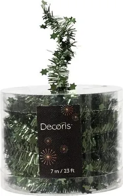 Productafbeelding van Lametta guirl. pvc d3l700 cm dengroen kerst Decoris