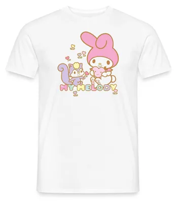 Produktbild von Spreadshirt My Melody Pflückt Mit Risu Männer T-Shirt, S, Weiß