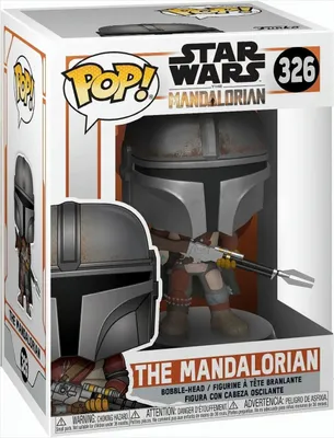 Produktbild von Funko Vinyl-Sammelfigur, Star Wars: The Mandalorian, Modell 326, mehrfarbig, ca. 9 cm, offiziell lizenziert, inkl. Fensterbox