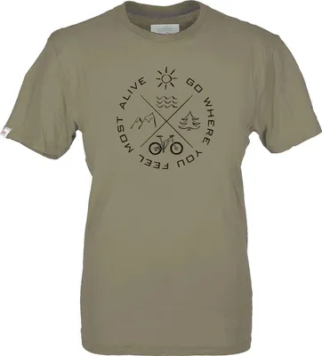 Produktbild von Herren T-Shirt VW Bulli »MOST ALIVE« Olive Schwarz