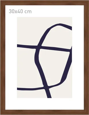 Produktbild von accent by nielsen Holz Bilderrahmen Velino, Walnuss, 30 x 40 cm