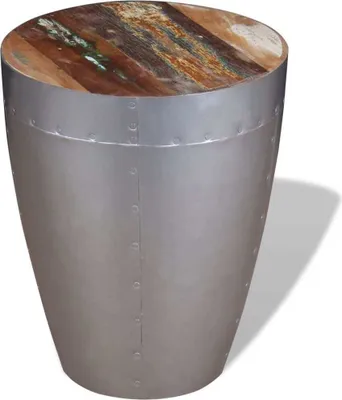 Immagine prodotto di The Living Store Sitzhocker im Retro-Industrie-Design Altholz