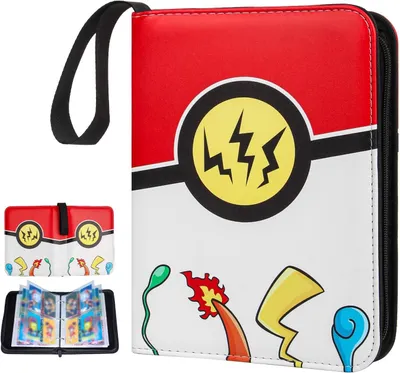 Produktbild von pokemon Sammelkarten Album, 440 Sammelalbum für Karten, 55 Seiten Pockets Trading Cards Mappe, Karten Ordner für Kinder, Sammelkartenalben