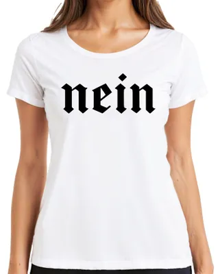 Immagine prodotto di Maglietta da donna vintage Fraktur Blackletter Gothic, Bianco, S