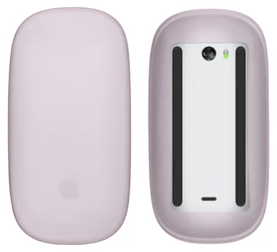 Produktbild von kwmobile Silikon Schutzhülle kompatibel mit Apple Magic Mouse 1 / 2 Hülle - PC Maus Cover aus softem Silikon - Lavendel