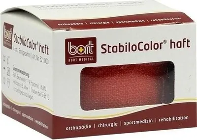 Produktbild von BORT StabiloColor haft Binde 4 cm rot