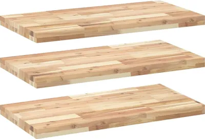 Obrázek produktu pro vidaXL Plovoucí police 3 ks. 100x40x4 cm masivní dřevo akácie neošetřené