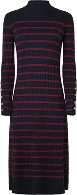 Produktbild von Pepe Jeans Harlem Langarm-midikleid Blau S Damen Blau S