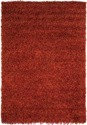 Obrázok produktu pre Mäkký a mimoriadne jemný koberec typu shaggy v terakotovo červenej farbe, rozmery 135 x 190 cm