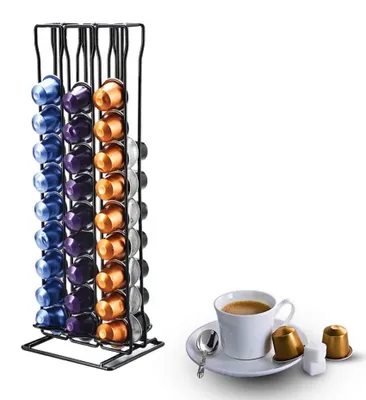 Zdjęcie produktu dla Omgoods - Organizer do przechowywania 60 kapsułek do kawy Nespresso