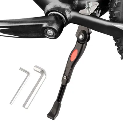 Produktbild von Fahrradständer Aluminiumlegierung - Verstellbarer Fahrradständer 20-26 Zoll - Rutschfester Gummifuß - Inklusive Innensechskantschlüssel - Höhe 30-34 cm - Fahrradstütze